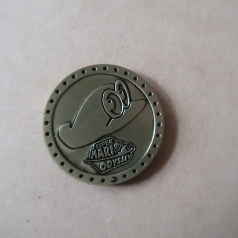 Nintendo Collectible Super Mario Odyssey Cappy Double-Sided Metal Coin Token